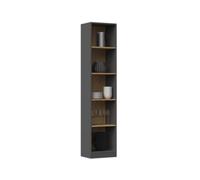 R50 Tall Bookcase Anthracite Artisan Oak