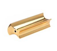 R55b Stainless Golden Steel Slide Hawaii Bar Guitar | Lap Steel Accessory, Electric Bass Use, Ergonomic Body, Heavy Plating, Unique Design