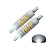 R7S 78mm Dimmable LED Light 2835 5 Watt Daylight 6000K 50W 60W Tungsten Halogen Bulb Replacement Light Double Ended J Type 3" J78 510LM Floodlight Spot Work Lights (6000k,Daylight, 2 pcs Pack)