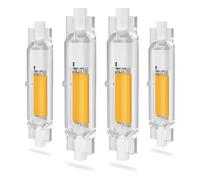 R7S 78mm LED Bulb 20W Dimmable J78 Double Ended Reflector Light COB Filament Chip J Type Linear Light Bulb 200W Halogen Replacement Energy Saving Floodlight,Cold Light,4PCS 118mm 30W