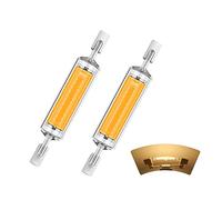 R7S 78mm LED Bulb Dimmable, Light Bulb Linear 10W R7S 78mm, Warm White 3000K, R7S LED 78mm 10W Equivalent to 100W Halogen Lamp, 1000LM, 360 Degree for Floodlight, Wall Lamp, 2 Pack