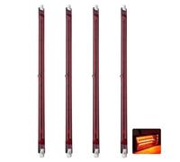 R7S Halogen Bulb 254mm 1000W Dimmable, J-Type R7S Halogen Light Bulb, 1000lm, Double-Ended Push Fit Linear Lamp, 1000W J254 Infrared Tube, No Flicker, 220V Quartz Heat Lamp, 360° Beam Angle, 4 Packs