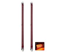 R7S Halogen Bulb 254mm 1300W Dimmable, J-Type R7S Halogen Light Bulb, 1300lm, Double-Ended Push Fit Linear Lamp, 1300W J254 Infrared Tube, No Flicker, 220V Quartz Heat Lamp, 360° Beam Angle, 2 Packs