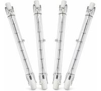 R7s Halogen Light Bulb ECO Halogen 230W R7s Linear Light Bulbs (300W Equivalent) - 118mm Double Ended Floodlight Bulb - 230V Dimmable Warm White - J118 2900K Warm White for Security Light (pack of 4)