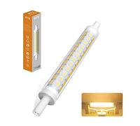 R7S LED 118mm bulbs, dimmable, 900lm, 9W LED Equivalent R7S 118 mm 70W Halogen bulbs, IC constant current bulb no strobe, AC100-230V (118MM 1pcs, Bianco caldo)