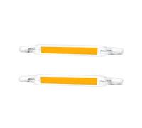 R7S LED 118mm Lamp, Dimmable Light Bulb 30W, Equivalent to 300W Halogen Bulb, 3000LM, No Flicker, 360° Beam Angle, COB Bulb,Warm White 2Pcs,78mm 10W