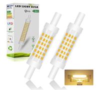 R7S LED 78mm Warm White 2700K, 7W Dimmable R7S LED Bulbs 700LM, Equivalent for 70W J78 R7S Halogen Bulbs, AC 220-240V No Flicker 360°, 2pcs