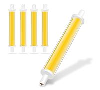 R7S LED Bulb 118mm 30w Dimmable, 30W R7S 118mm LED COB Light Replacement for Halogen Bulb 300W, COB Double Ended Reflector Linear Lamp, 360° Beam Angle, No Flicker,Natural White,118mm 30W 4pcs