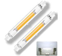R7s LED Bulb 118mm Dimmable, 30W R7s LED Bulb Equivalent J118 300W Halogen, Cool White 6000K 3000LM, Flicker-Free 360° Light Angle, Energy Saving Linear Floodlight Bulbs Indoor Outdoor 2 Pack