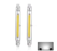 R7S LED Bulb 118mm Dimmable, LED R7S 118mm 30W Light Bulb, Equivalent J118 300W Halogen, 3000LM, Cold White 6000K, R7S COB Double Ended Reflector Linear Lamp for Ceiling Wall Lamp, 2 Pack