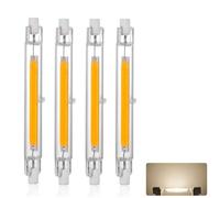 R7S LED Bulb 118mm Dimmable, LED R7S 118mm 30W Light Bulb, Equivalent J118 300W Halogen, 3000LM, Natural White 4000K, R7S COB Double Ended Reflector Linear Lamp for Ceiling Wall Lamp, 4 Pack