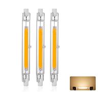 R7S LED Bulb 118mm Dimmable, LED R7S 118mm 30W Light Bulb, Equivalent J118 300W Halogen, 3000LM, Warm White 2700K, R7S COB Double Ended Reflector Linear Lamp for Ceiling Wall Lamp, 3 Pack