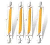 R7S LED Bulb 78mm, 10W R7S 78mm LED COB Light, Dimmable Natural White 4000K, Double Ended Reflector Bulb, 100W R7s Halogen Bulbs Replacement, 360°Beam Angle for Ceiling Floodlight Lamp, 4PCS