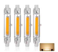 R7S LED Bulb 78mm Dimmable, 10W Light Bulb, Equivalent J78 100W Halogen, 1000LM, Warm White 2700K, COB Double Ended Reflector Linear Lamp for Ceiling Wall Lamp, 4 Pack