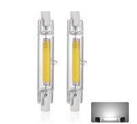 R7S LED Bulb 78mm Dimmable Cold White 6000K, 10W R7s Bulb Equivalent J78 100W Halogen, R7S COB Double Ended Reflector Linear Lamp for Ceiling Wall Lamp, 2 Pack