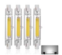R7S LED Bulb 78mm Dimmable, LED R7S 78mm 10W Light Bulb, Equivalent J78 100W Halogen, 1000LM, Cold White 6000K, R7S COB Double Ended Reflector Linear Lamp for Floodlight Wall Lamp, 4 Pack
