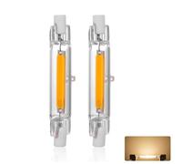 R7S LED Bulb 78mm Dimmable, LED R7S 78mm 10W Light Bulb, Equivalent J78 100W Halogen, 1000LM, Warm White 2700K, R7S COB Double Ended Reflector Linear Lamp for Ceiling Wall Lamp, 2 Pack