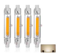 R7S LED Bulb 78mm Dimmable, LED R7S 78mm 15W Light Bulb, Equivalent J78 150W Halogen, 1500LM, Natural White 4000K, R7S COB Double Ended Reflector Linear Lamp for Ceiling Wall Lamp, 4 Pack