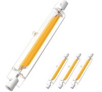 R7S LED Dimmable Bulb 118mm 20W Linear Light Warm White 3000K J118 Type Double Ended Reflector Bulb Replacement 200W R7S LED Halogen Bulb for Ceiling Floodlight Lamp Wall Lamp (4-Pack)