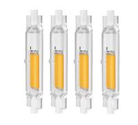 R7S LED Light Bulb 78 mm Dimmable 15 W, R7S LED 78 mm 15 W Equivalent to Halogen Bulbs 100 W 150 W, Natural White 4000 K 1500 LM, 360 Degree Beam Angle, No Twinkling,Blanc Chaud,4er Pack 78mm