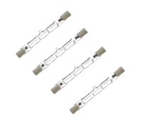 R7s Linear Halogen Bulbs 120W = 150W, Eco Energy Saving Floodlight Security Light J78, 78mm Length, 2250 Lumen - Pack of 4