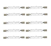 R7s Linear Halogen Bulbs 120W = 150W, Eco Halogen Energy Saving Floodlight Security Light Bulbs J78, Linear Halogen Floodlight 78mm Length, 2250 Lumen - Pack of 10