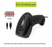 (R7W with Stand, One size) Barcode Scanner 1D 2D 2.4G Wireless or Wired or Bluetooth Handheld Barcode Reader USB Bar code Scanner QR PDF DataMatrixCode
