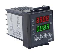 R8-100 Digital PID Thermostat, K/J Universal Input, SSR Output, 40DA Relay, M6 Thread 1m Thermocouple Probe 1pc(R8-100 J relay)
