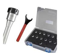 R8 ER Tool Handle R8 ER16 ER20 ER25 ER32 ER40 Chuck Set R8 (M12) ER20 Taper Shank Chuck Lathe Parts R8(7-16) ER16(AA Grade,R8(M12)-ER16(10PCS))