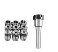 R8 ER11 ER16 ER20 ER25 ER32 ER40 Tool Handle ER Chuck Set R8 (M12) Taper Shank Chuck Lathe Parts R8(7-16) ER16(A1,R8(7-16)-ER16(10PCS))