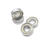 R8ZZ 12.7x28.575x7.938 Mm Bearing Inch Ball Bearings Single Row Deep Groove Ball Bearings 2PCS