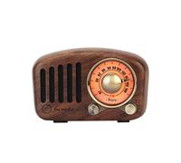 R919 Retro Radio Bluetooth Speaker, FM with Old Fashioned Classic Style, Bluetooth, TF Card Slot,Walnut Wood