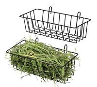 Ra-bbit Hay Feeder Hanging Hay Racks Bunny Hay Holder 2 Pack Bunny Hay Rack Holder - Cage Hay Feeder Rack, Metal Hay Feeder Pet Cage Accessories