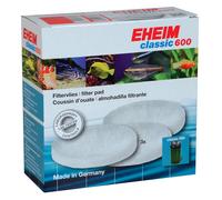 Eheim Filter Pad (White) for Classic External Filter 600 (3 Pieces), 3.00 x 7.00 x 7.00 inches