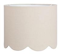RA Home Store® New Gorgeous Oatmeal Scallop Edge Light Shade in A Natural Oatmeal Colour, Simple Yet Beautiful (30CM)