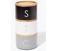 RA-HOMESTORE® Boasting A Contemporary Design Tea, Coffee and Sugar Metal Stacking Canisters (Multicoloured)