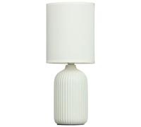 RA-HOMESTORE® Ceramic Base Simply Ribbed Lamp with its Modern and Fresh Design, This lamp Would Make a Perfect Side Table or Desk lamp.- Neutral