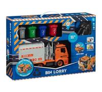 RA-HOMESTORE® Enjoy This Bin Lorry, With Light & Sound, including Tools to Build & Accessories (Batteries Included)