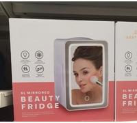RA-HOMESTORE® New 6L Mirrored Beauty Fridge, Designed for Modern Beauty Lover, Keep Your Skincare Fresh and Your Space, Perfect for Makeup Application, Selfies, and Your Daily Skincare Routine.
