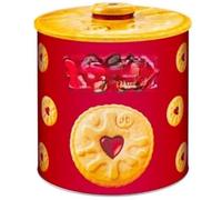 RA-HOMESTORE® New A Must Have Biscuit Barrel Canister, Food Storage, Xmas Gift, Can Re-Use, Add A Dash of Nostalgia and Charm to Your Kitchen, Bring Smiles and Sweetness to Any Home.