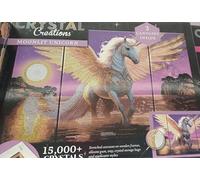RA-HOMESTORE® New Amazing Unicorn Moonlit Crystal Canvas Beautifully Bright Artwork is Easy and Fun to Make, and Looks Incredible on Display