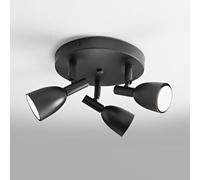 RA-HOMESTORE® New Ceiling Light with 3 Bulbs is Both Decorative and Practical, an Array of Home Décors, Great for Illuminating Any Hallway, Living Room or Bedroom - Black.