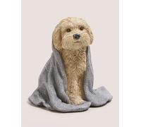 RA-HOMESTORE® New Cute Beige Cockapoo In Towel Ornament, Wrapped Snugly In a Soft Towel, Perfect For Dog Lovers & Adds a Whimsical Touch To Any Room Decor - 13cm x10.5cm x 7cm.