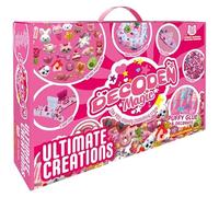 RA-HOMESTORE® New Decoden Magic Ultimate Creations Set Including 6 x 50ml Decoden Glue, 26 x Mini Charms, 24 x Mixed Beads, 1 x Pick-Up Tweezer, Stickers, Sculpting Tool & Hair Clips.