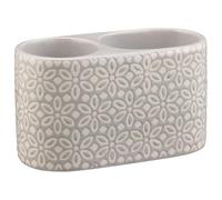 RA-HOMESTORE® New Embossed Stone Toothbrush Holder, Tumbler, Soap Dish, Soap Dispenser, Lovely Bathroom Accessories To Select From, Match It With Your Bathroom Decor (Toothbrush Holder)