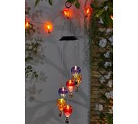 RA-HOMESTORE New Firefly Hot Air Balloon Mobile Solar Lights with A Warm White LED, Creating A Cozy & Inviting Atmosphere &The Rechargeable Battery, Easy to Install, Automatically Turn On at Dusk.