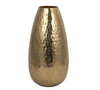 RA-HOMESTORE® New Hammered Metal Vase, Handmade in a Rustic Finish with Intentional MinoI imperfections, Creating Minor Differences, Perfect for Displaying Flowers - Champagne