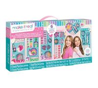 RA-HOMESTORE® New Make it Real Just BeYouTiful Mega Cosmetic Set Including Nail Polish, Nail Stickers, Scented Lipgloss, Eyeshadow, Nail Gems and Hair Clips to Match Your Outfit of the Day.