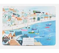 RA-HOMESTORE® New Pack of 6 St Ives Coasters & Placemats With Cork Backed Design Ensures A Firm Grip, Easy to Handle and Store, Ideal for those Who Appreciate A touch Of Elegance and Durability.