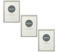 RA-HOMESTORE® New Simply Everyday A4 Block Photo Frames 3pk (Grey)